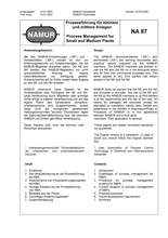 Prozessführung für kleine und mittlere Anlagen