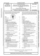 Umweltmeteorologie - Methodik und Ergebnisdarstellung von Untersuchungen zum planungsrelevanten Stadtklima