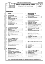 Wartung sanitärtechnischer Anlagen - Richtzeiten für die Durchführung