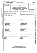 Ausbreitung von Luftverunreinigungen in der Atmosphäre; Ausbreitung von störfallbedingten Freisetzungen; Sicherheitsanalyse