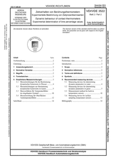 Zeitverhalten von Berührungsthermometern - Experimentelle Bestimmung von Zeitprozentkennwerten