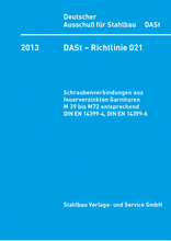 Schraubenverbindungen aus feuerverzinkten Garnituren M39 bis M72 entsprechend DIN EN 14399-4, DIN EN 14399-6