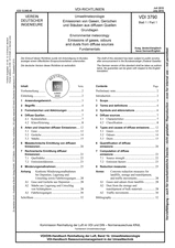 Umweltmeteorologie - Emissionen von Gasen, Gerüchen und Stäuben aus diffusen Quellen - Grundlagen