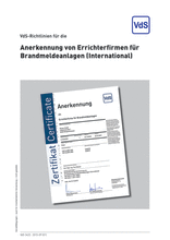 Anerkennung von Errichterfirmen für Brandmeldeanlagen (International)