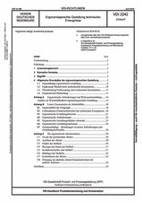 Ergonomiegerechte Gestaltung technischer Erzeugnisse