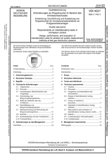 Qualitätssicherung - Anforderungen an Ringversuche im Bereich des Immissionsschutzes - Entwicklung, Durchführung und Auswertung von Ringversuchen für Immissionsmessverfahren an Prüfgasverteileranlagen