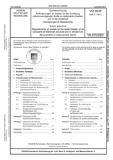 Qualitätssicherung - Anforderungen an Stellen für die Ermittlung luftverunreinigender Stoffe an stationären Quellen und in der Außenluft - Anforderungen an Messberichte