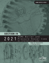 ASME Boiler and Pressure Vessel Code - Section IV: Rules for Construction of Heating Boilers