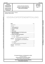Building Information Modeling - Struktur zu Beschreibung von BIM-Anwendungsfällen