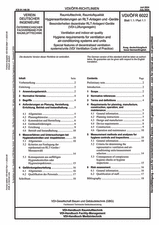 Raumlufttechnik, Raumluftqualität - Hygieneanforderungen an RLT-Anlagen und -Geräte - Besonderheiten dezentraler RLT-Anlagen/-Geräte (VDI-Lüftungsregeln)
