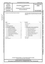 Kenngrößen für Kraftaufnehmer - Begriffe