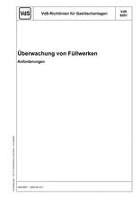 VdS Guidelines for Gas Extinguishing Systems - Monitoring of Filling Stations - Requirements