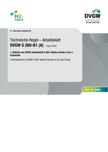 1st Amendment to DVGW G 260: Relative Density of 2nd Gas Family