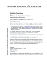 DAfStb-Richtlinie - Erhaltung von Tragwerken aus Beton, Stahlbeton und Spannbeton