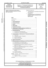 Hygiene in Trinkwasserinstallationen - Hygienisch-technische Bewertung von Trinkwasserinstallationen