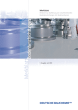 Merkblatt - Hinweise zur Ausführung von rutschhemmenden Bodenbeschichtungen mit Reaktionsharzen