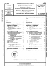 Kalibrieren von Messmitteln für elektrische Größen - Hochfrequenz-Feldstärke-Messgeräte