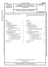 Verfügbarkeit von Transport- und Lageranlagen sowie deren Teilsysteme und Elemente