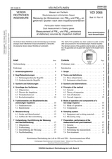 Messen von Partikeln - Staubmessung in strömenden Gasen - Messung der Emissionen von PM₁₀ und PM2,5 an geführten Quellen nach dem Impaktionsverfahren