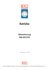 Estriche - Gütesicherung