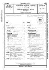 Druckhaltung, Entlüftung, Entgasung - Druckhaltung