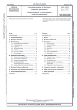 Schneckenförderer für Schüttgut - Allgemeine Beschreibung