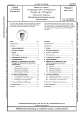 Messen von Partikeln - Herstellungsverfahren für Prüfaerosole - Dispergierung von Flüssigkeiten