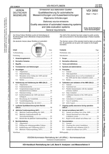 Emissionen aus stationären Quellen - Qualitätssicherung für automatische Messeinrichtungen und Auswerteeinrichtungen - Allgemeine Anforderungen