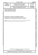 Automatische Messeinrichtungen zur Überwachung der Luftqualität - Eignungsprüfung, Eignungsbekanntgabe und Zertifizierung von Messeinrichtungen zur punktförmigen Messung von gasförmigen Immissionen - Berichtigung zur Richtlinie VDI 4202 Blatt 1:2018-04
