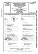 Biologische Verfahren zur Erfassung von Umweltbelastungen (Bioindikation) - Passives Biomonitoring mit Fischen als Akkumulationsindikatoren - Probenahme