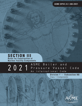 ASME Boiler and Pressure Vessel Code - Section III: Rules for Construction of Nuclear Facility Components - Division 1: Subsection NB - Class 1 Components