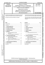 Messen von Partikeln - Herstellungsverfahren für Prüfaerosole - Herstellung mithilfe von Verbrennungsprozessen und anderen thermischen Reaktionen