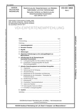 Bestimmung der Gesamtemission von Metallen, Halbmetallen und ihren Verbindungen - Manuelles Verfahren zur Bestimmung der Gesamtquecksilber-Konzentration nach DIN EN 13211