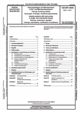 Heizungsanlagen mit Wärmepumpen in Ein- und Mehrfamilienhäusern - Planung, Errichtung, Betrieb - Schulungen, Prüfungen, Qualifizierungsnachweise