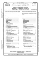 Messung atmosphärischer Depositionen - Bestimmung der Deposition von PCDD/F und PCB nach der Bergerhoff-Methode und GC-HRMS-Analyse