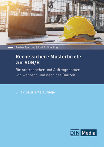 Produktabbildung:Rechtssichere Musterbriefe zur VOB/B