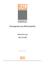 Erzeugnisse aus Mineralwolle - Gütesicherung