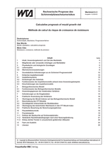 Calculative prognosis of mould growth risk