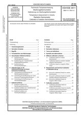 Technische Temperaturmessung - Strahlungsthermometrie - Kalibrierung von Strahlungsthermometern