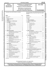 Herstellung von Presswerkzeugen für Aluminiumblechteile und Fertigung von Aluminiumblechteilen
