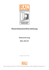 Holzrohelementherstellung - Gütesicherung
