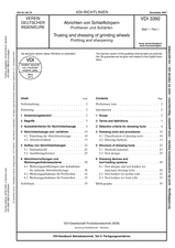 Abrichten von Schleifkörpern - Profilieren von Schleifkörpern