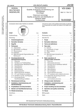 Reinraumtechnik - Qualität, Erzeugung und Verteilung von Reinstwasser - Grundlagen