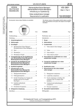 Wertanalytiker/Value-Manager/Wertanalytikerin/Value-Managerin - Anforderung zur Qualifizierung