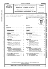 Messen von Innenraumluftverunreinigungen - Messen von Phthalaten mit GC/MS