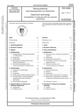 Reinraumtechnik - Reinheitstauglichkeit von Werkstoffen