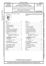 Additive Fertigungsverfahren - Strahlschmelzen metallischer Bauteile - Qualifizierung, Qualitätssicherung und Nachbearbeitung