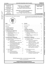 Kalibieren von Messmitteln für elektrische Größen - Gleichspannungsmessverstärker