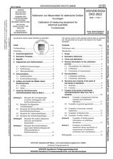 Kalibrieren von Messmitteln für elektrische Größen - Grundlagen