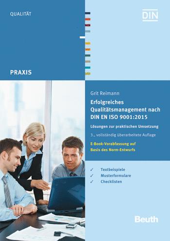 Produktabbildung:Erfolgreiches Qualitätsmanagement nach DIN EN ISO 9001:2015, Buch inkl. E-Book Vorab-Version